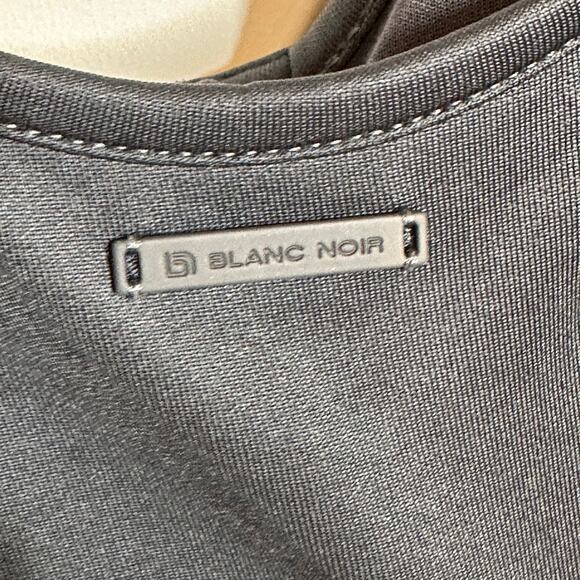 Blanc Noir Lace Up Gray Romper Sz M - Picture 7 of 12
